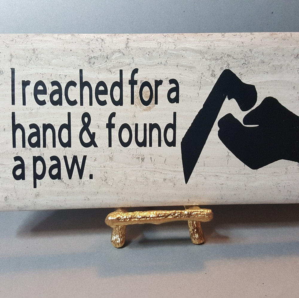 Dog/cat best friend wall/table top decor tile